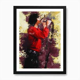 Smudge Jim Morrison Concert Art Print