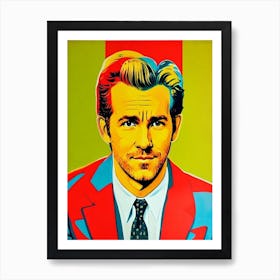 Ryan Reynolds Colourful Pop Movies Art Movies Art Print