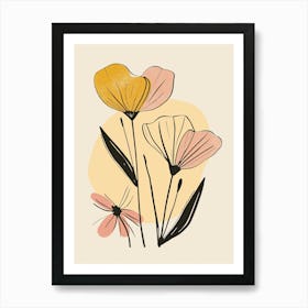 Watercolor Flowers Art Print