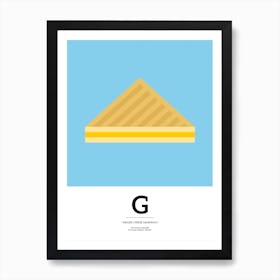 The Food Alphabet – G Art Print