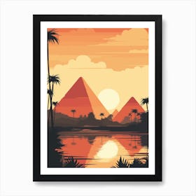 Egyptian Sunset - Giza Art Print