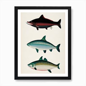 Basilosaurus Vintage Poster Art Print