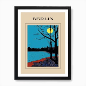 Minimal Design Style Of Berlin, Germany 3 Poster Art Print