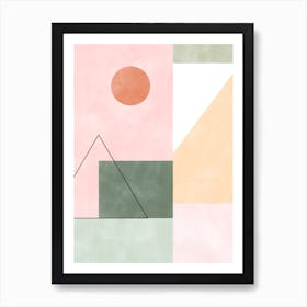 Abstract Pastel Landscape No.1 Art Print