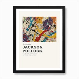 Museum Poster Inspired By Jackson Pollock 2 Art Print