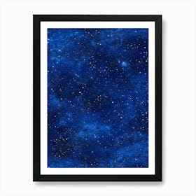 Blue Starry Sky 2 Art Print