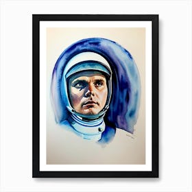 Keir Dullea In 2001: A Space Odyssey Watercolor Art Print