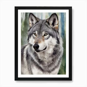 Gray Wolf Art Print