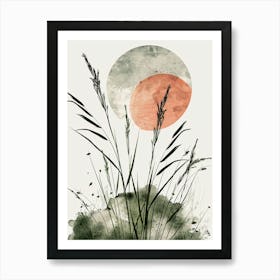 Grass And Sun Art Print