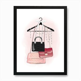 Handbag Stock Art Print