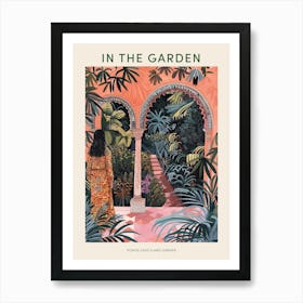 In The Garden Poster Powys Castle And Garden United Kingdom 2 Art Print