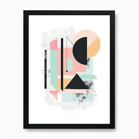 Abstract Geometric Painting 4 Art Print