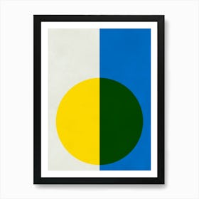 Modern circles and rectangles 1 Art Print