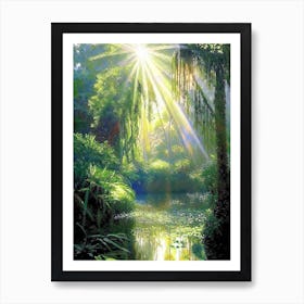 Penang Botanic Gardens, Malaysia Classic Painting Art Print