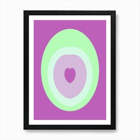 Pastel Love Lilac Art Print