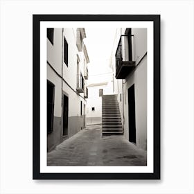 Granada, Spain, Black And White Photography 3 Art Print