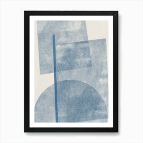 'Blue Squares' Art Print