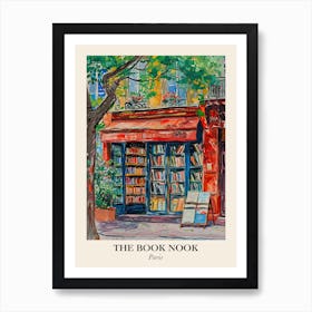 Paris Book Nook Bookshop 3 Poster Art Print