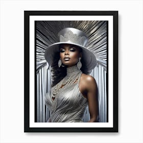 Afro-American Beauty Rich Slay 12 Art Print