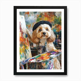 Pablo Pi Cavapoo Art Print