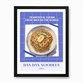 Dan Dan Noodles China 4 Foods Of The World Art Print