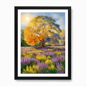 Tree In A Field 5 Art Print