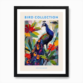 Peacock On The Branches Painting 2 Poster Art Print