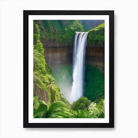 Manawaiopuna Falls, United States Realistic Photograph (1) Art Print
