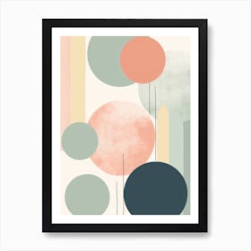 Abstract Circles Canvas Print Art Print