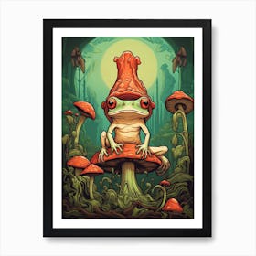 Red Eyed Tree Frog Storybook 3 Art Print