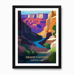 Grand Canyon National Park Travel Poster Matisse Style 1 Art Print