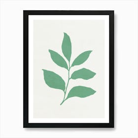 Minimalist Leaf 08 Art Print