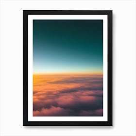 Sunrise Over Clouds 1 Art Print