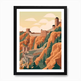 China 3 Travel Illustration Art Print