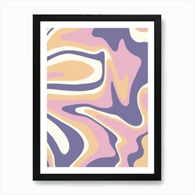 Abstract Wavy Pattern 1 Art Print