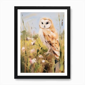 Bird Painting Owl 3 Art Print