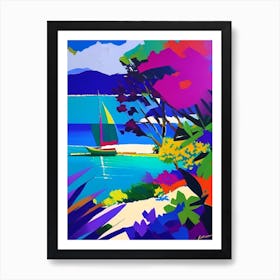 Gili Islands Indonesia Colourful Painting Tropical Destination Art Print