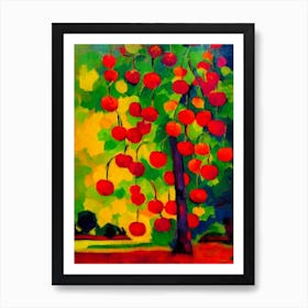 Surinam Cherry Fruit Vibrant Matisse Inspired Painting Fruit Art Print