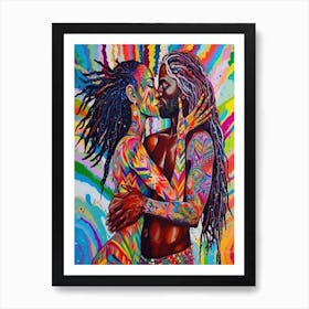 Loving Feeling - The Kiss Art Print