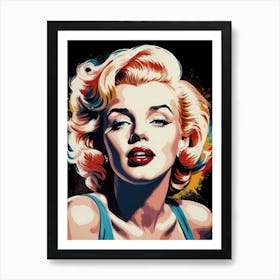 Marilyn Monroe Portrait Pop Art (26) Art Print