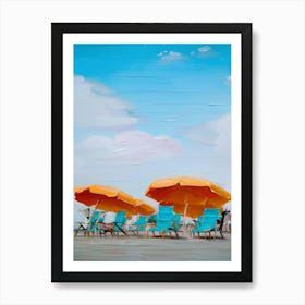 Beach Umbrellas Art Print