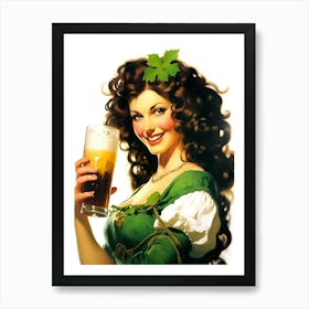 Saint Patrick Irish Girl Art Print