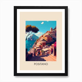 Positano Italy Vintage Travel Poster Art Print