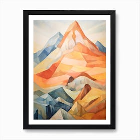 Mount Bear Usa Mountain Painting Art Print