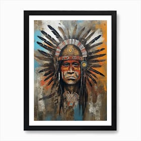 Soulful Strokes: Native American Craftsmanship Art Print