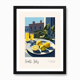 Amalfi, Italy Lemons 3 Italian Summer Collection Art Print