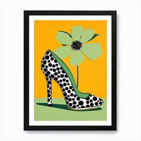 Feminine Footprints: Designer Woman Shoes Art Print