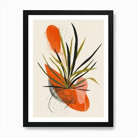 Air Plant Plant Minimalist Illustration 3 Art Print