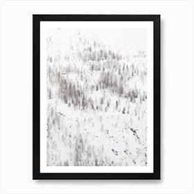 Sparse Winter Forest Art Print