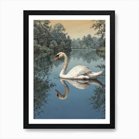 Swan! Art Print